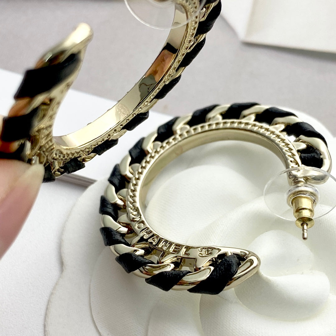 CHANEL Crystal Earrings