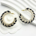 CHANEL Crystal Earrings