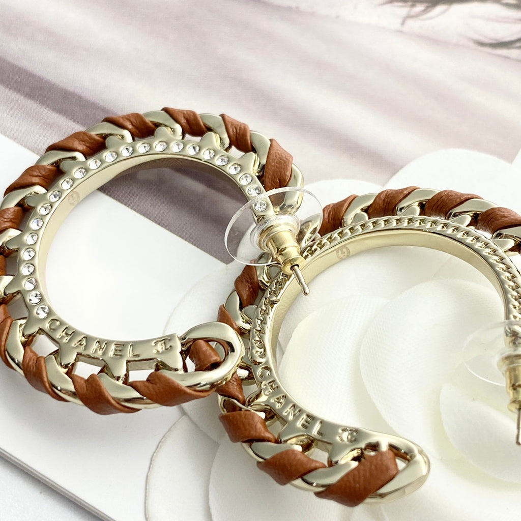 CHANEL Crystal Earrings