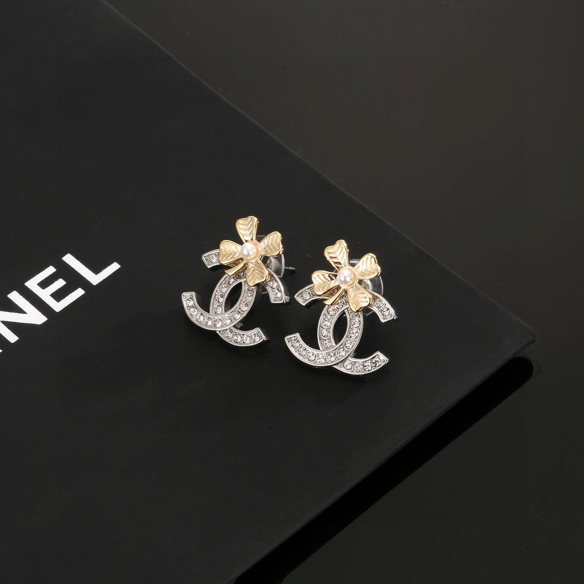 CHANEL Four-Leaf Clover Earrings