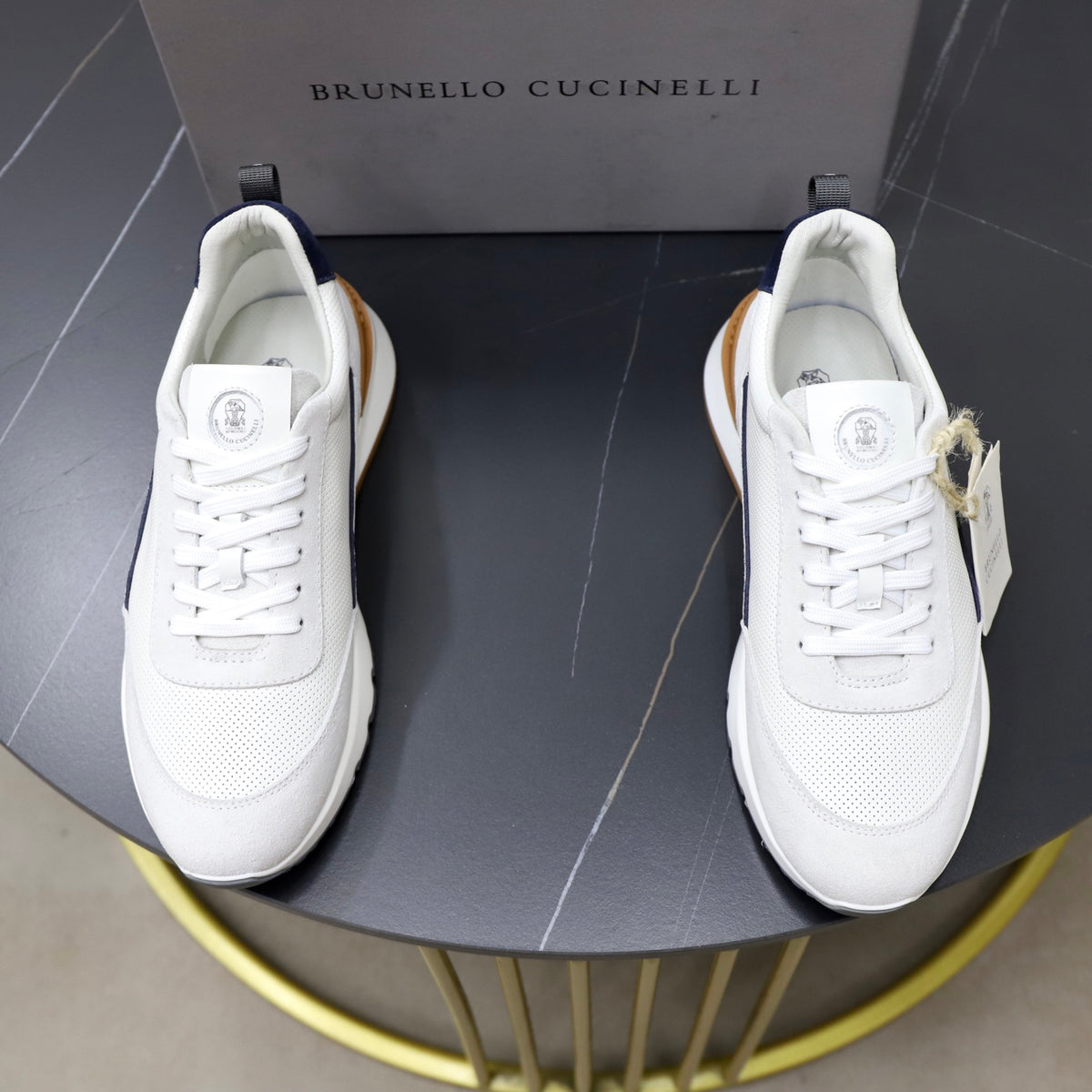 Brunello Cucinelli Men's Low-Top Sneakers - Style 427087