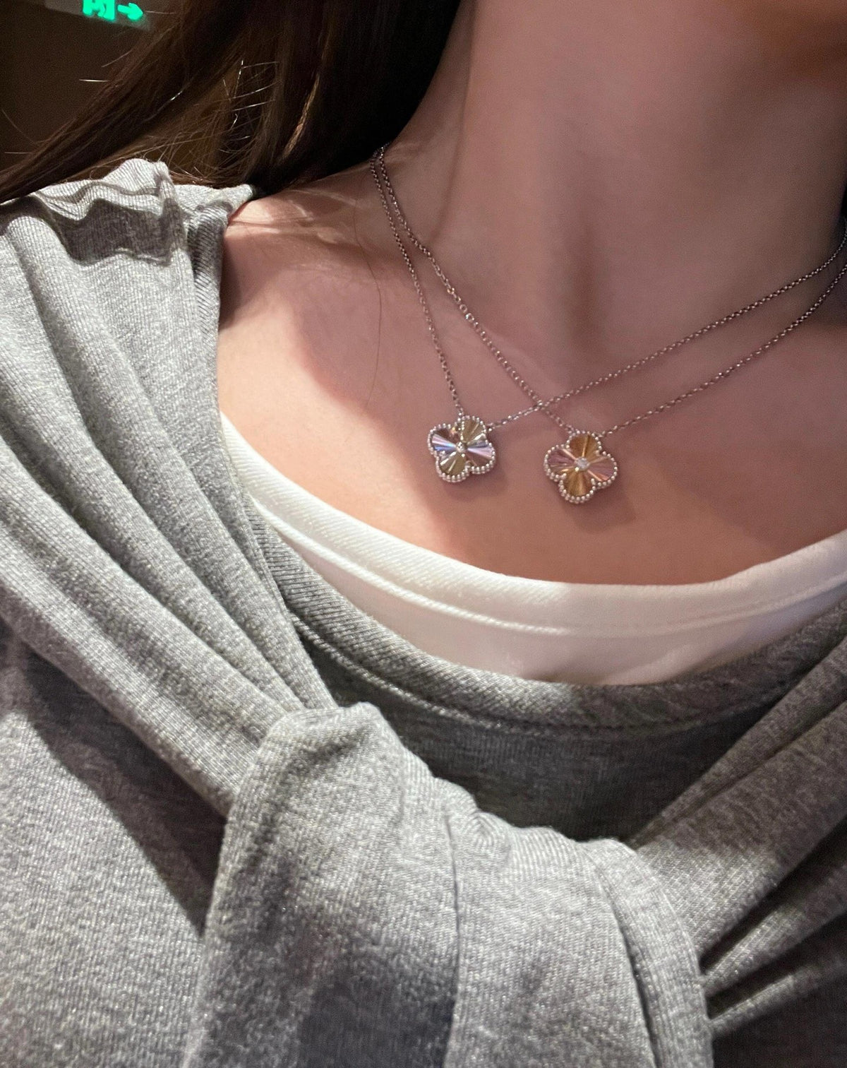 VAN CLEEF & ARPELS P55 Four-Leaf Clover Necklace