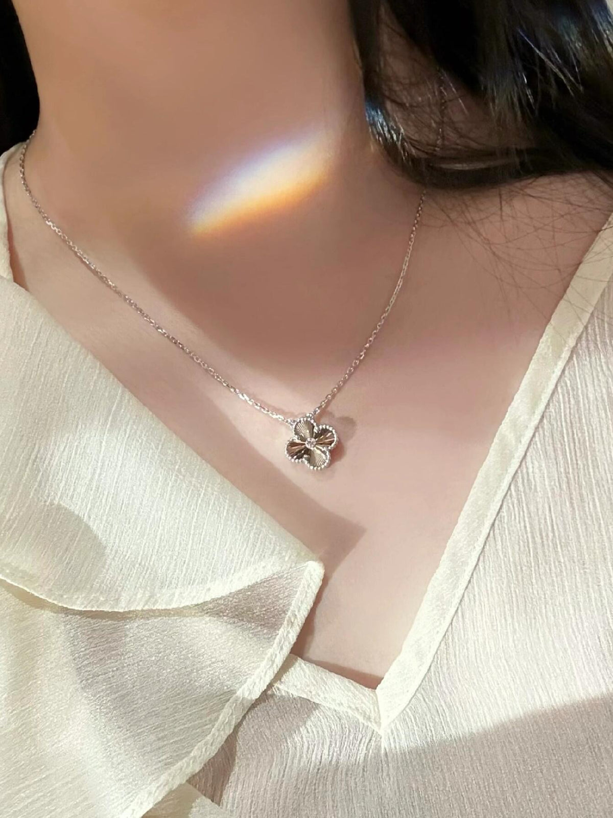 VAN CLEEF & ARPELS P55 Four-Leaf Clover Necklace