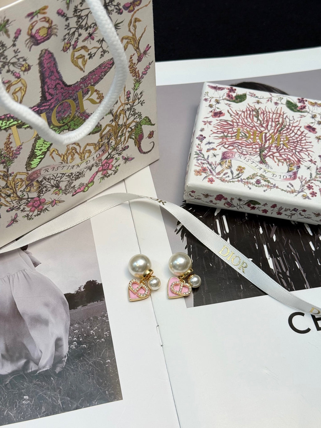 DIOR Pearl Pink Earrings