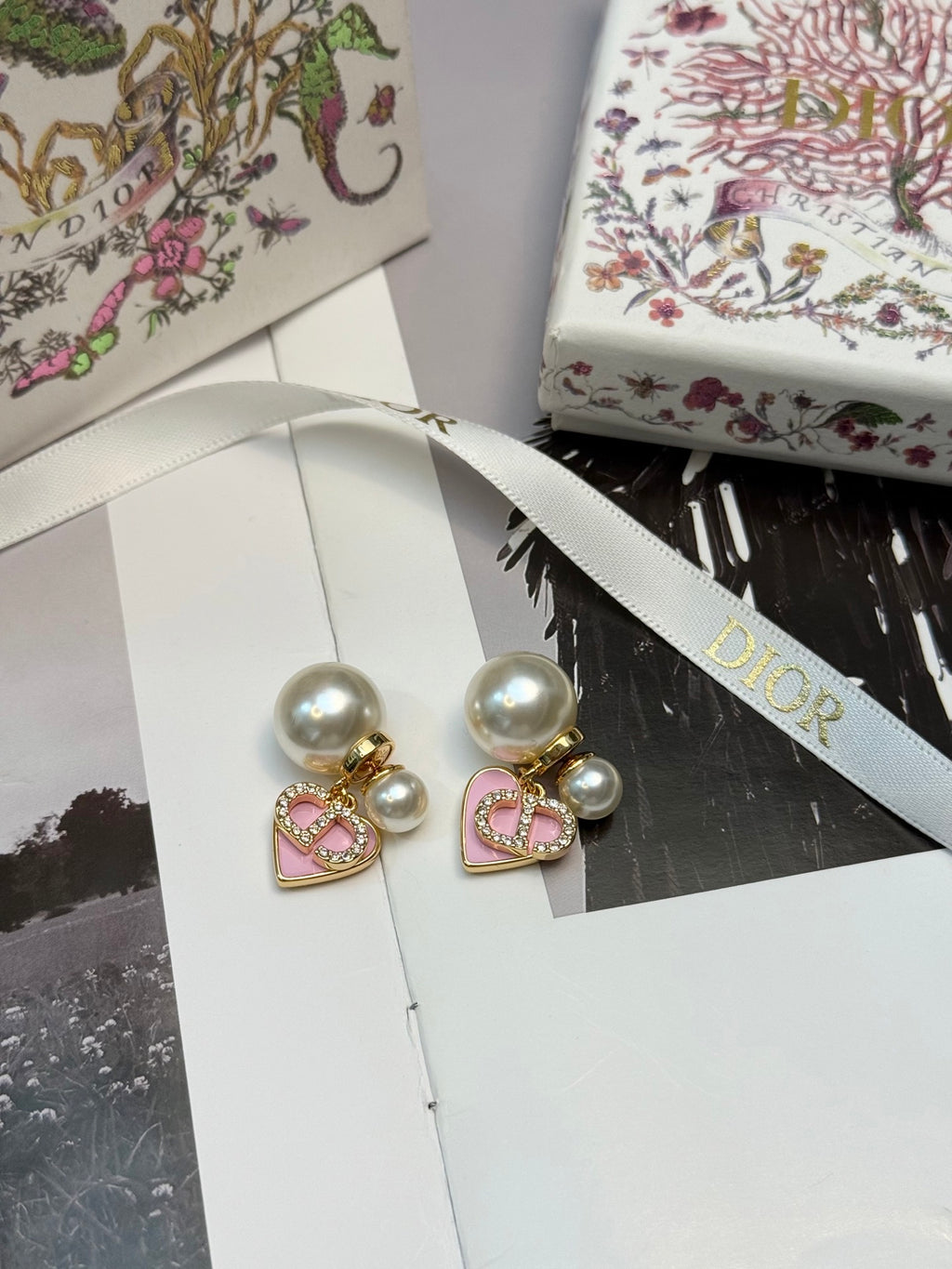 DIOR Pearl Pink Earrings