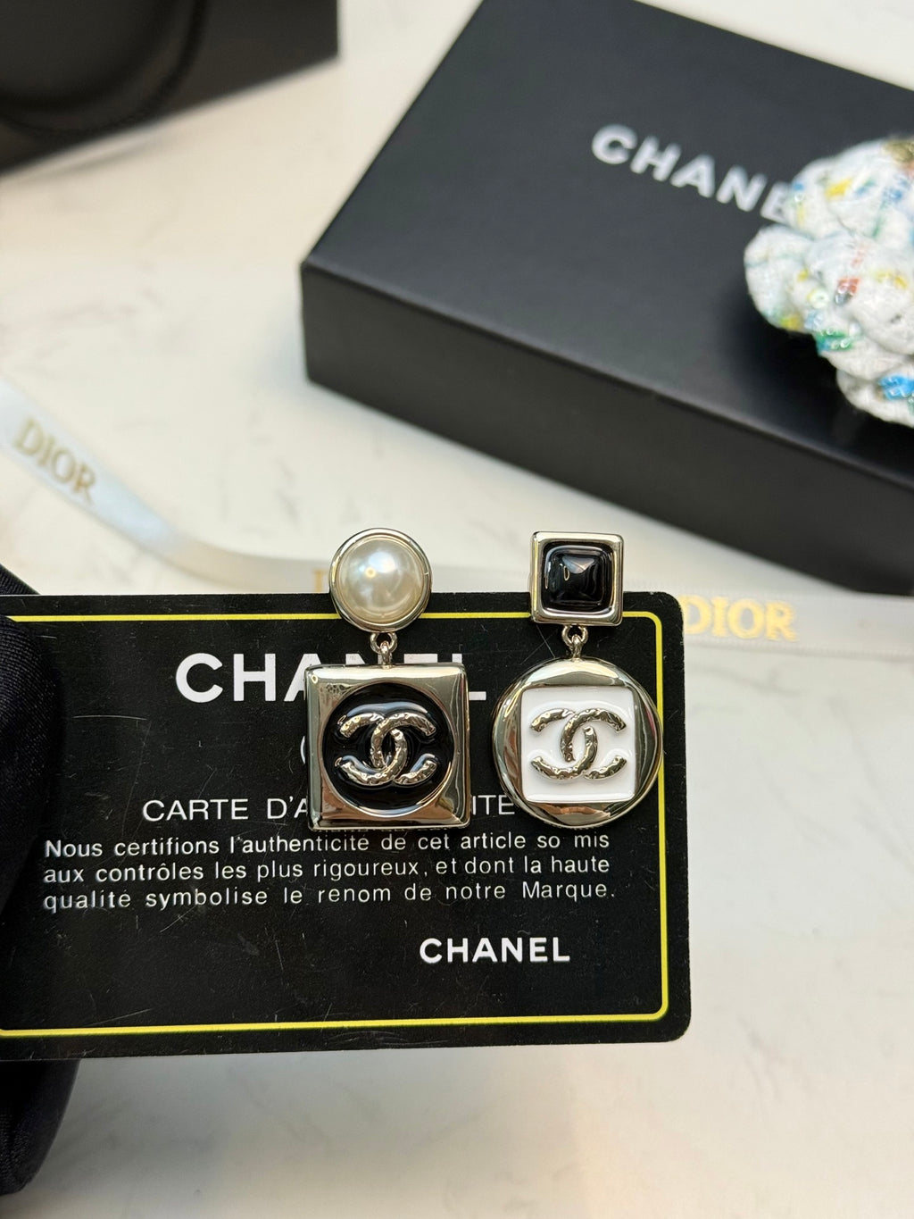 CHANEL Enamel Double-C Vintage Pendant Necklace