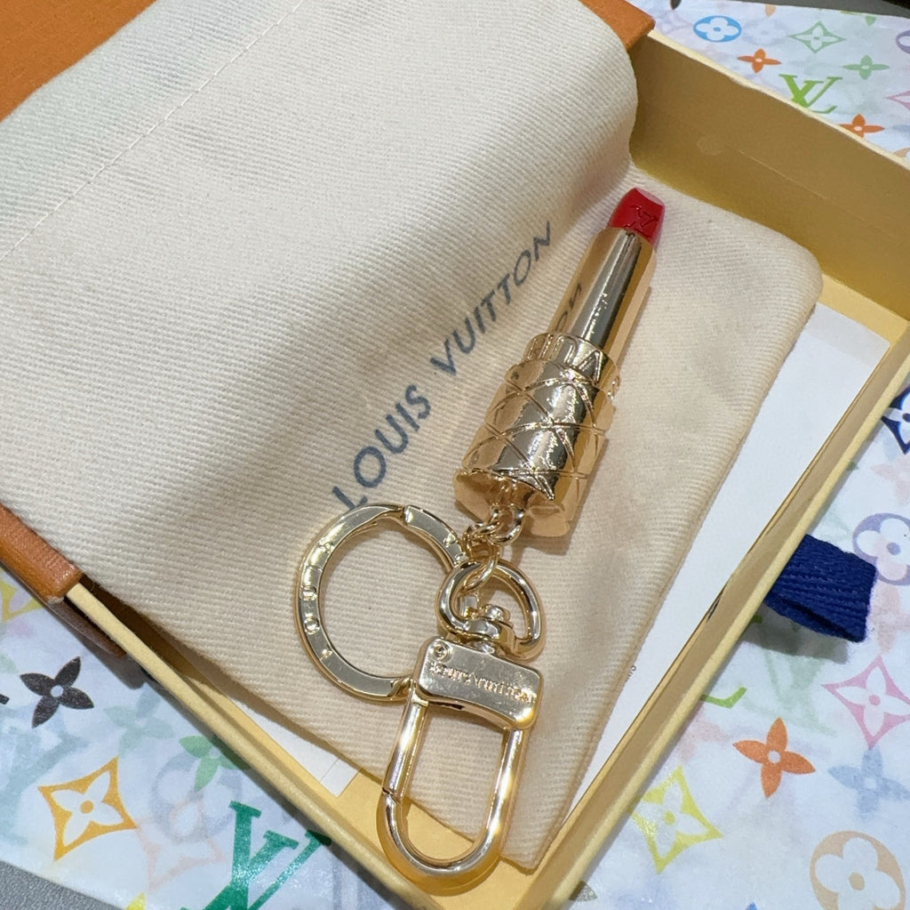 LOUIS VUITTON Metal Bag Charm Keychain