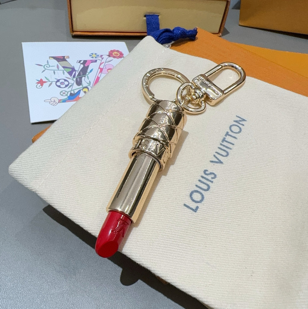 LOUIS VUITTON Metal Bag Charm Keychain