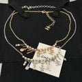 CHANEL Pearl Tassel Necklace