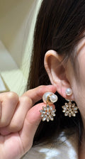 DIOR Pearl Gold-Tone Earrings