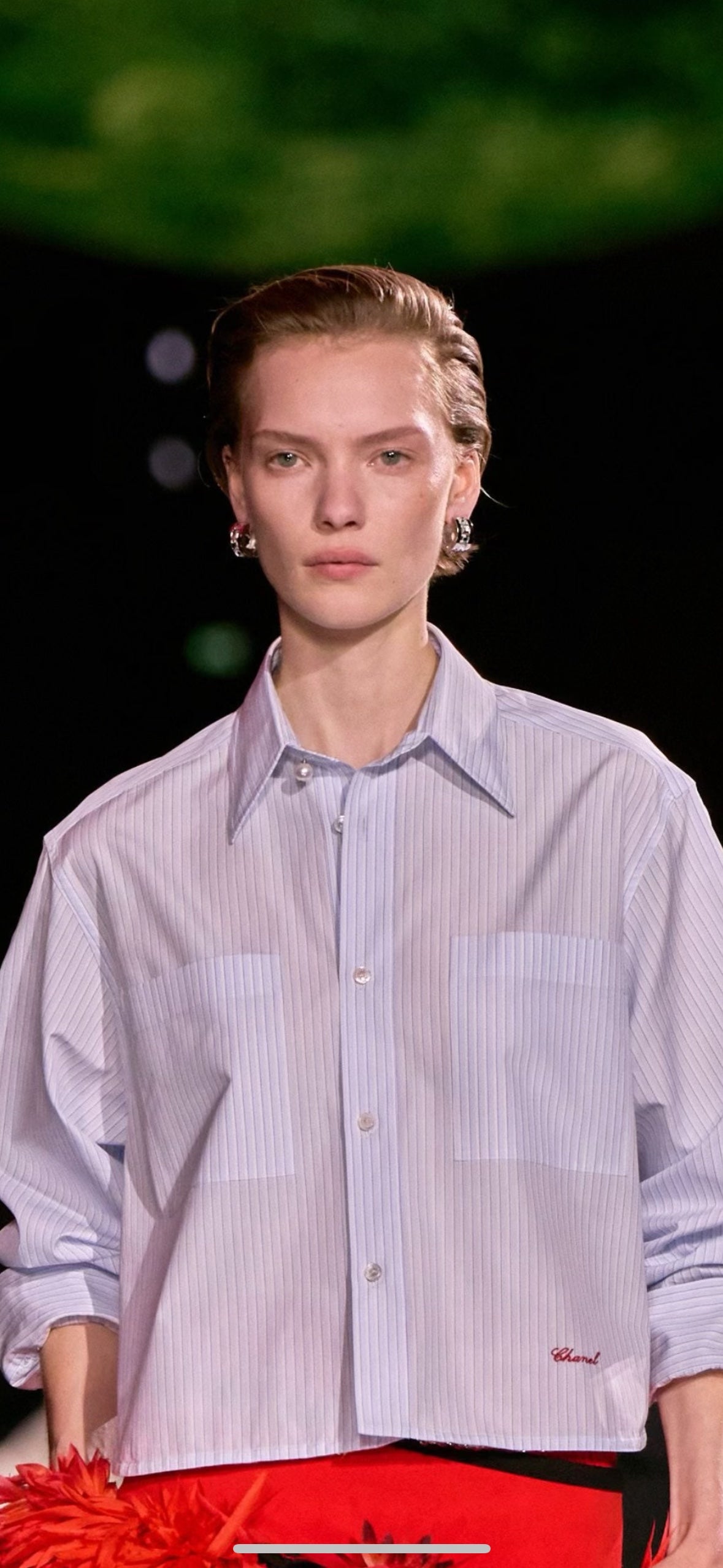 CHANEL Crystal Double-C Earrings