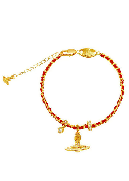 Vivienne Westwood Ben Ming Nian" (Zodiac Year) Red Bracelet