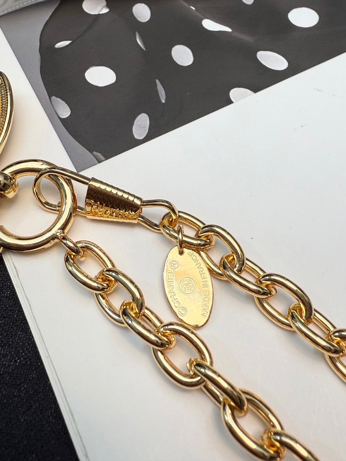 CHANEL Double-C Vintage Pendant Necklace