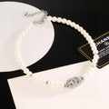 CHANEL Pearl Crystal Double-C Necklace