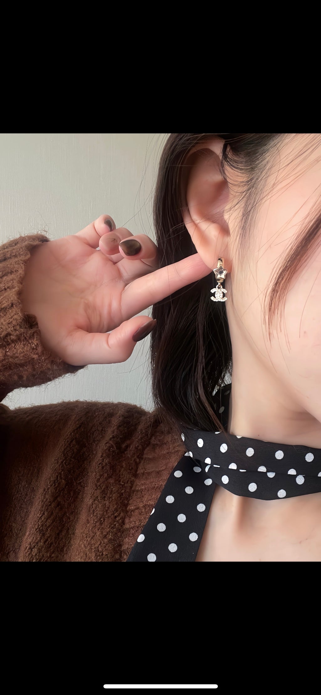 CHANEL Crystal Earrings