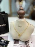CHANEL Double-C Layered Pendant Necklace