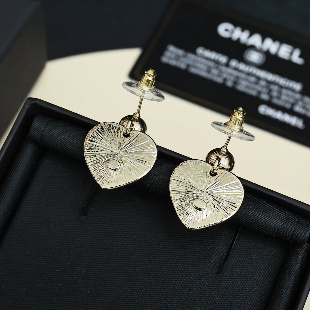 CHANEL Enamel Double-C Vintage Earrings