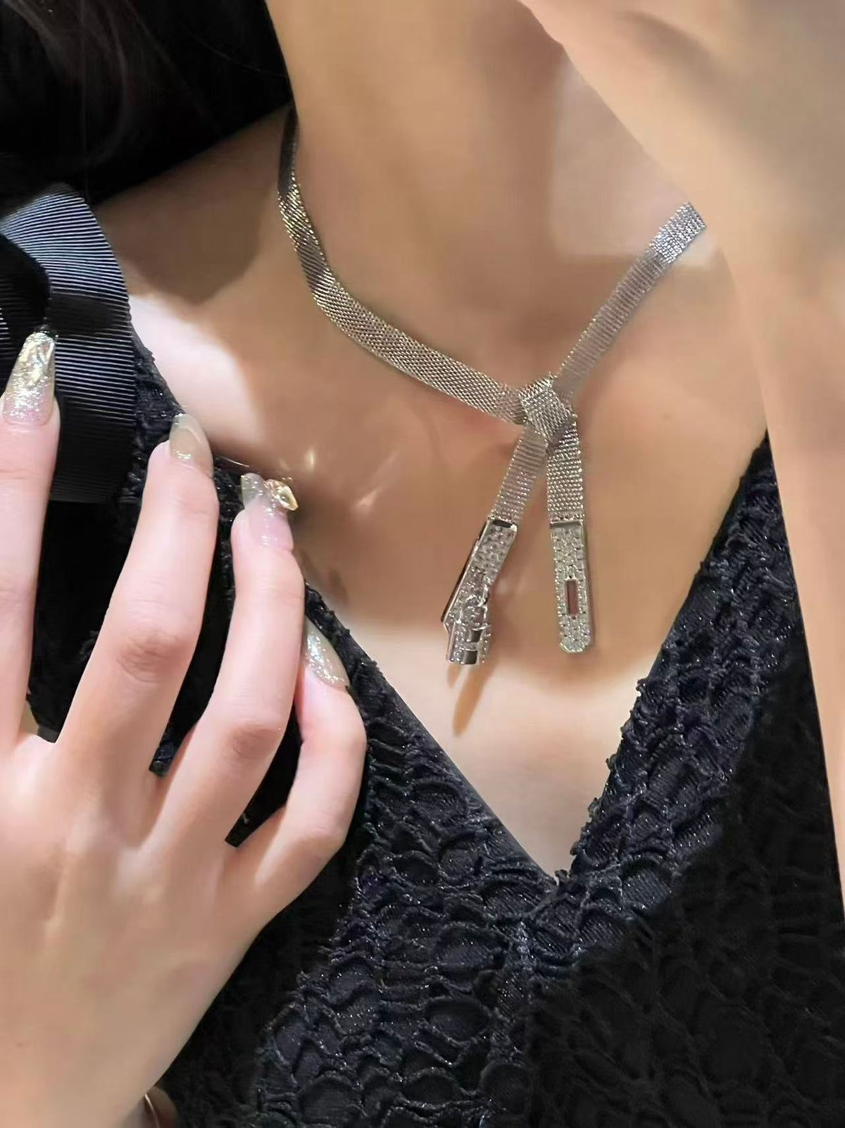 HERMÈS P98 Crystal Necklace