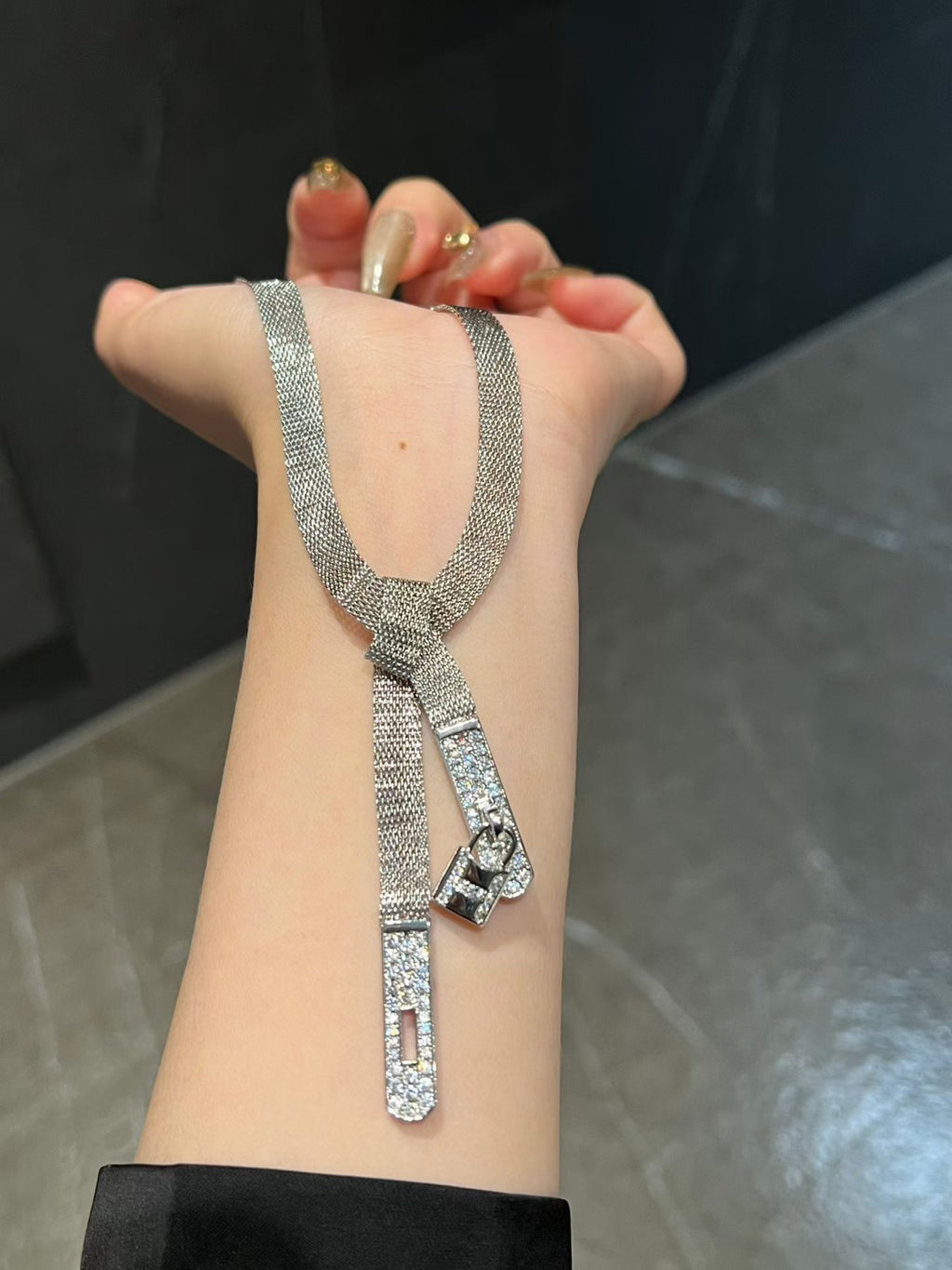 HERMÈS P98 Crystal Necklace