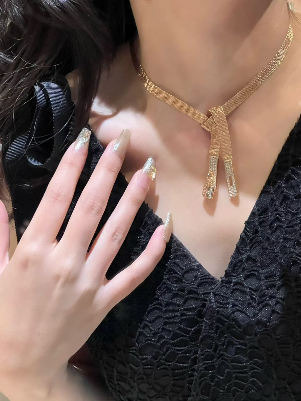 HERMÈS P98 Crystal Necklace