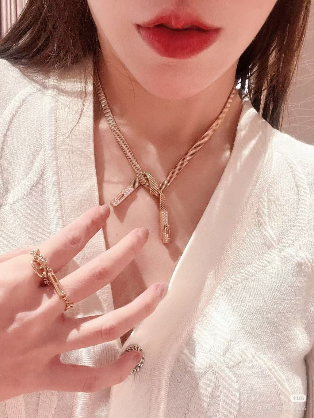 HERMÈS P98 Crystal Necklace
