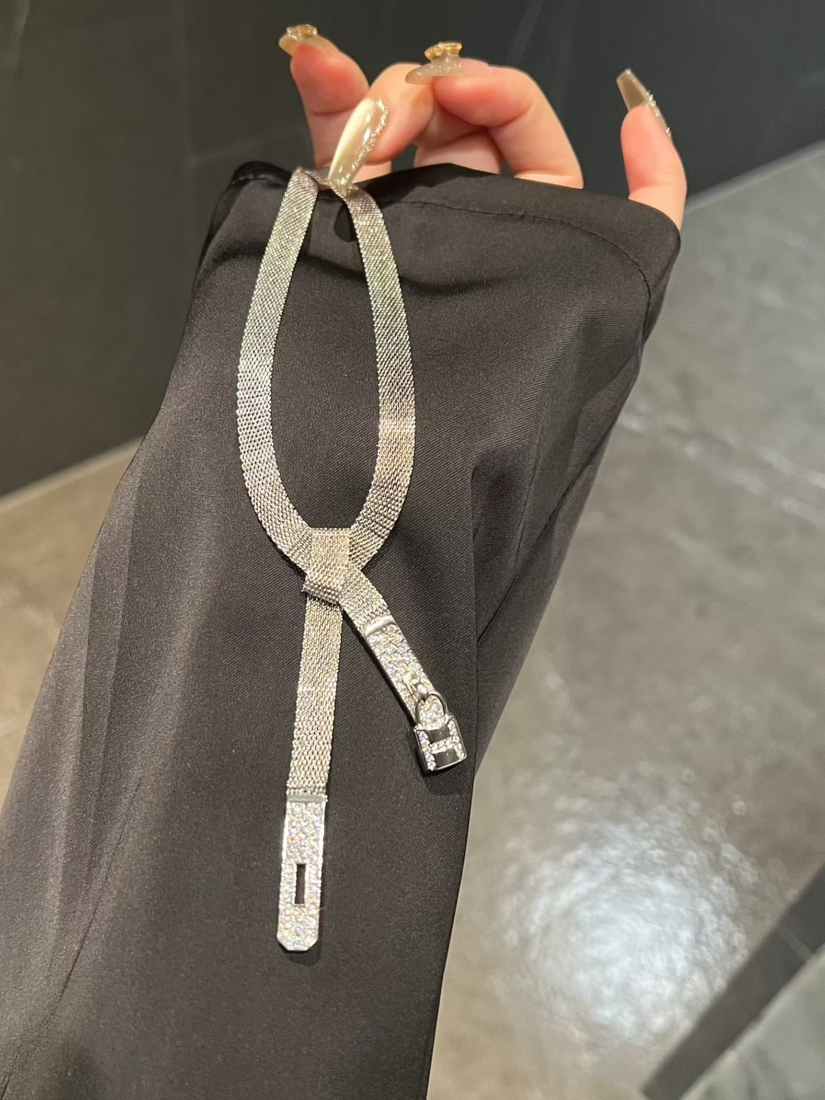 HERMÈS P98 Crystal Necklace