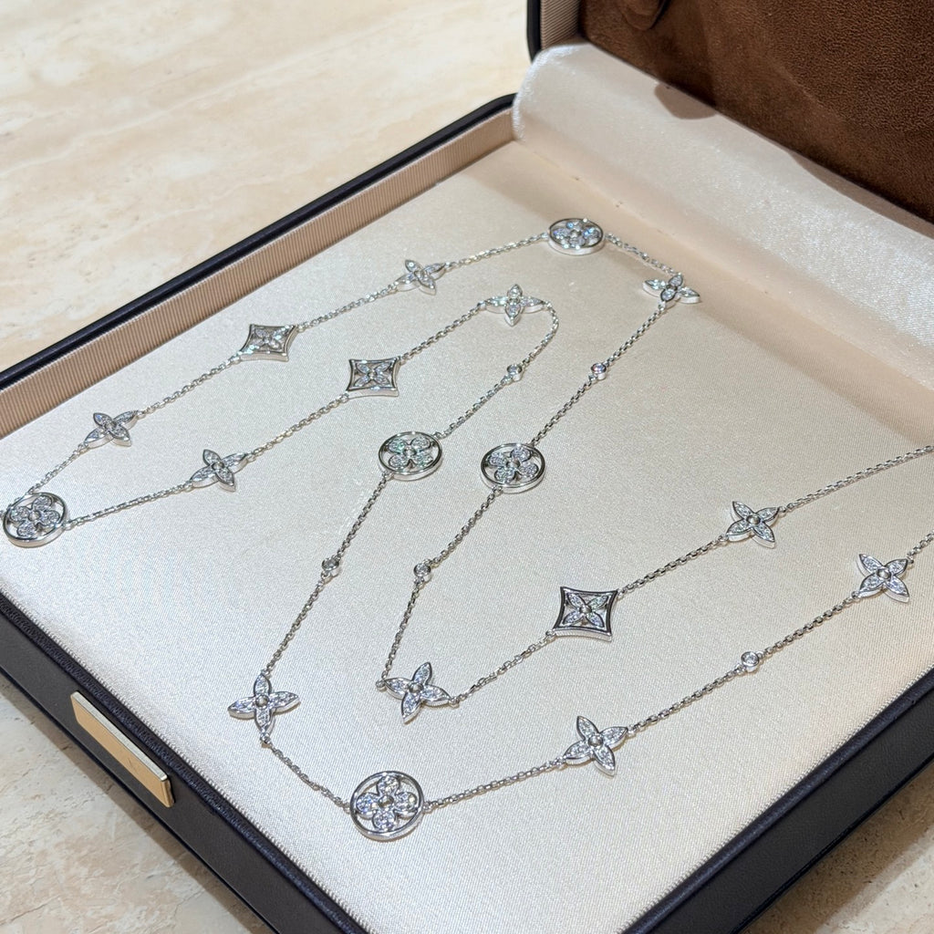 A7287 Crystal Long Necklace