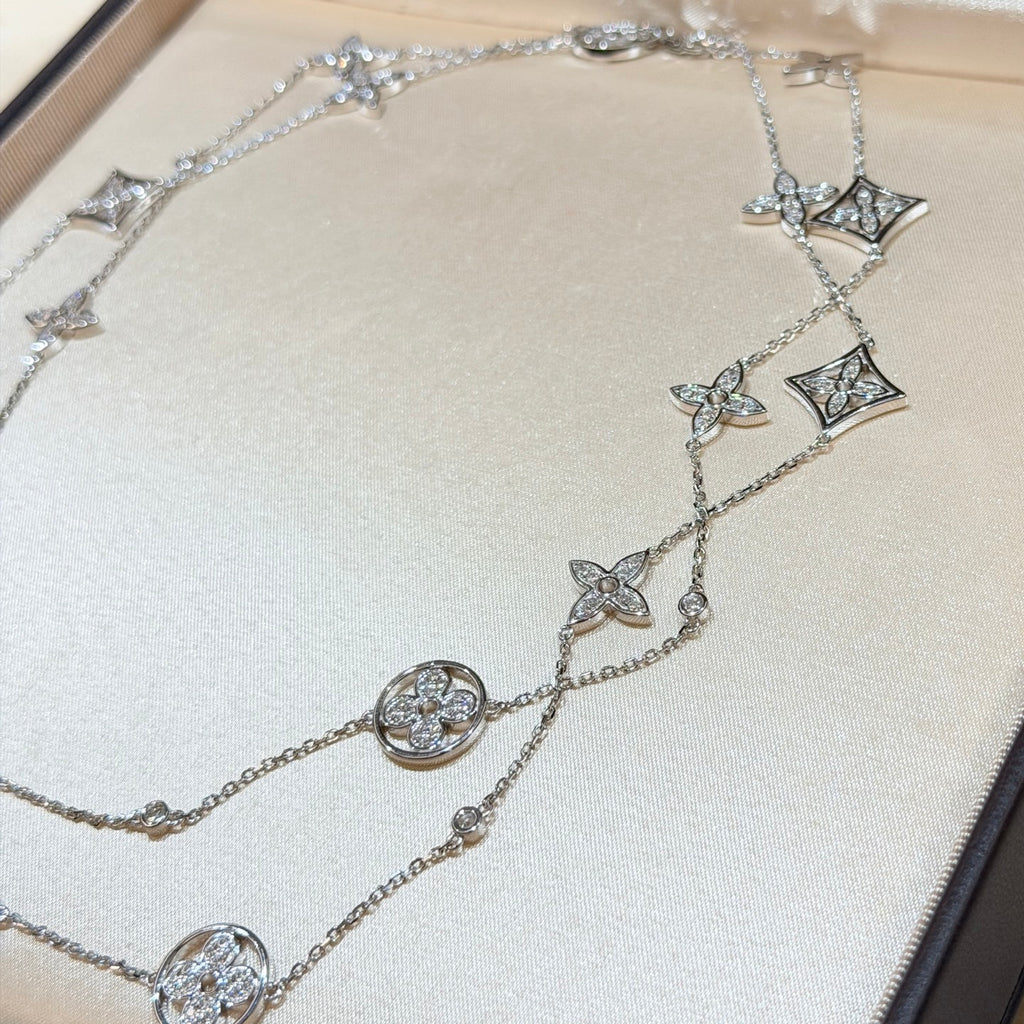 A7287 Crystal Long Necklace