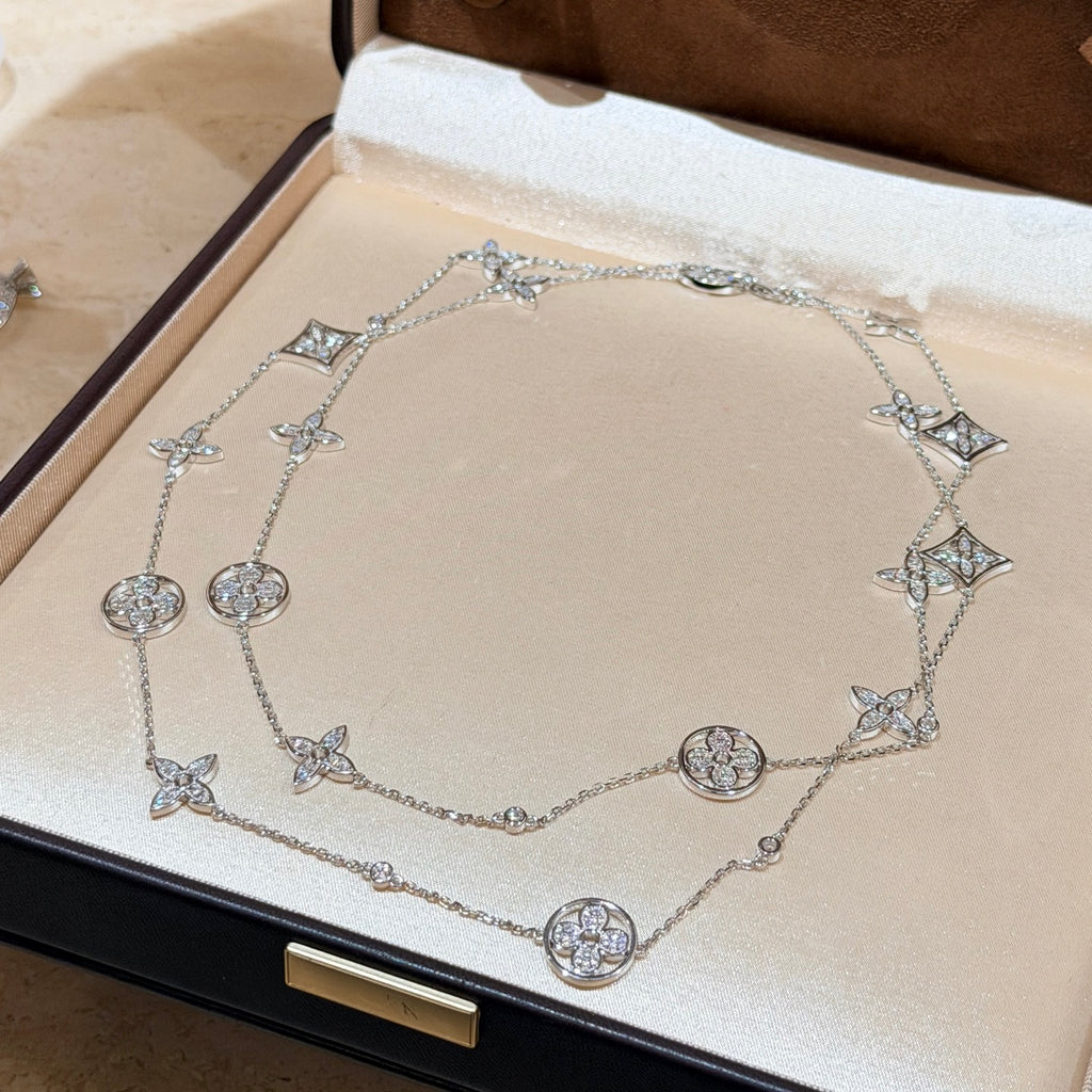 A7287 Crystal Long Necklace