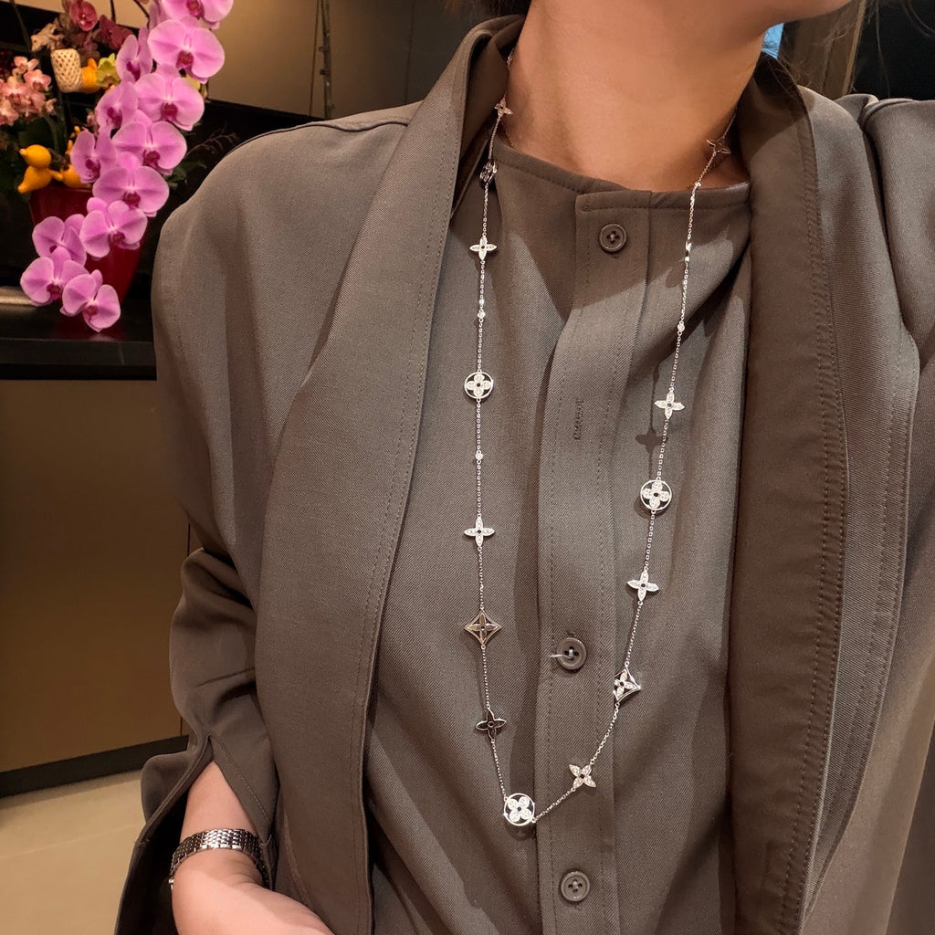 A7287 Crystal Long Necklace