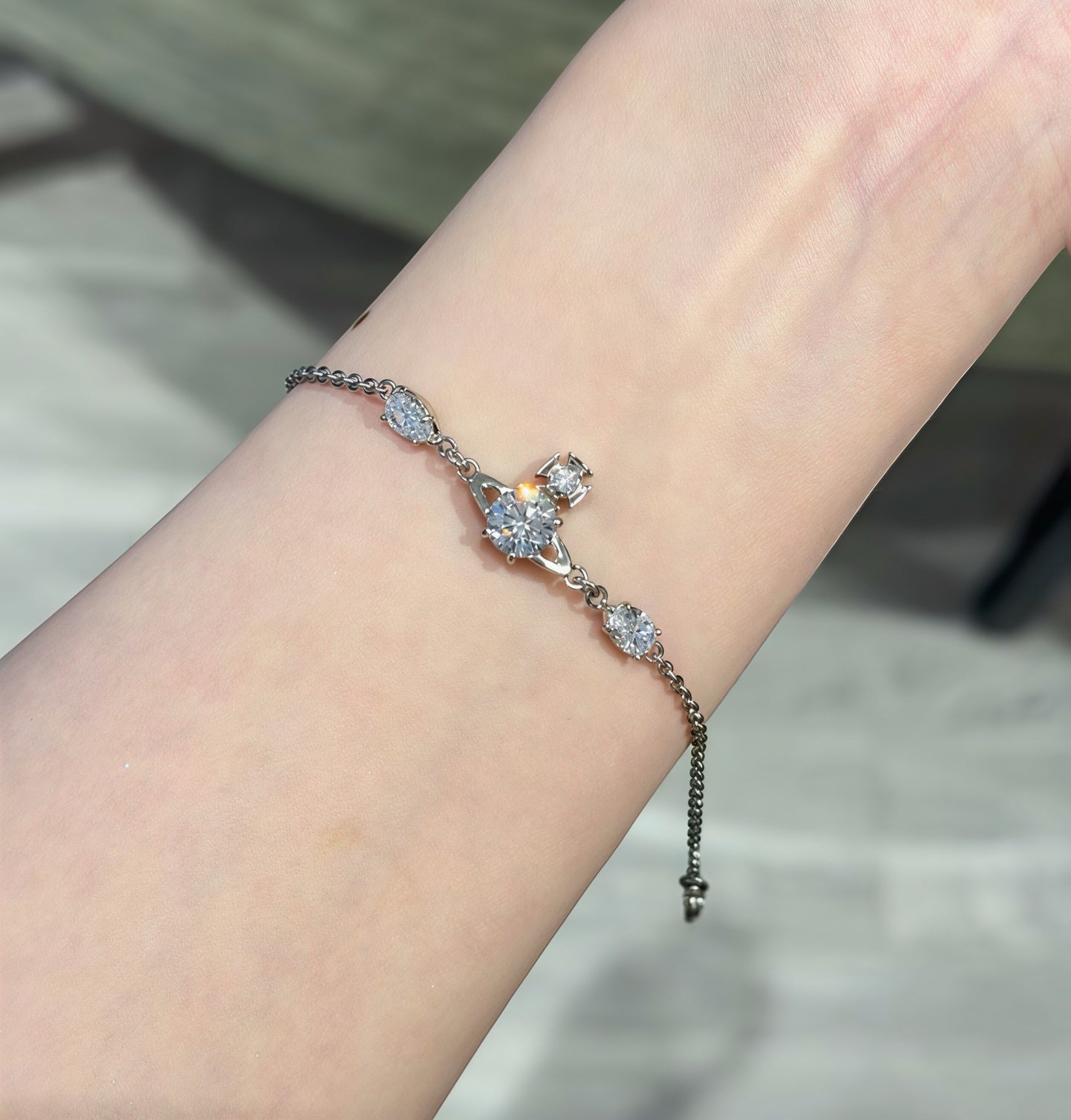Vivienne Westwood Simple Rhinestone Bracelet