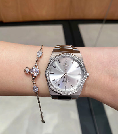 Vivienne Westwood Simple Rhinestone Bracelet