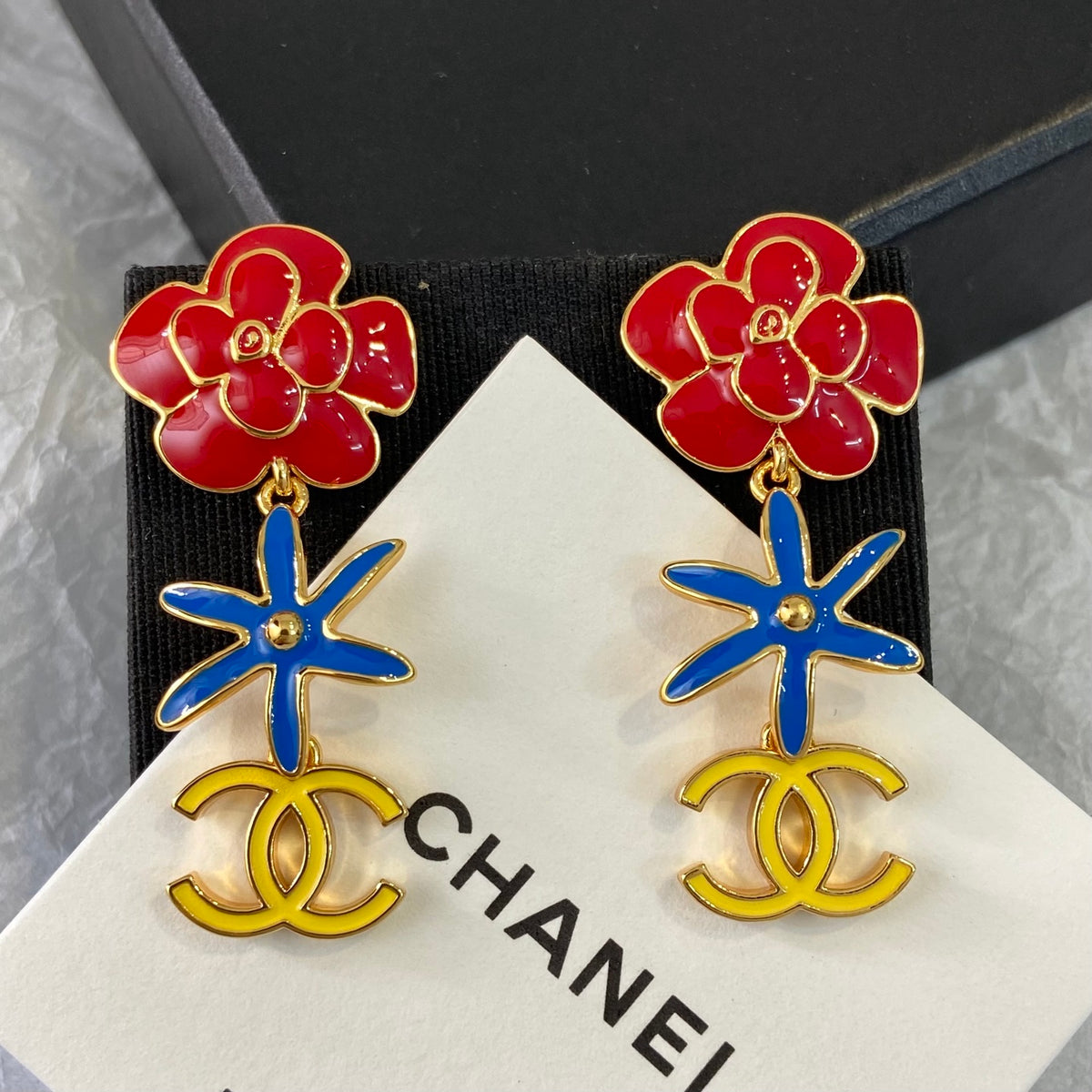 Camellia Tassel Earrings