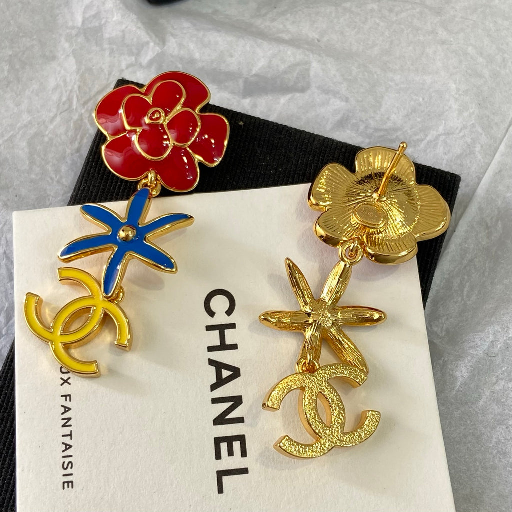 Camellia Tassel Earrings