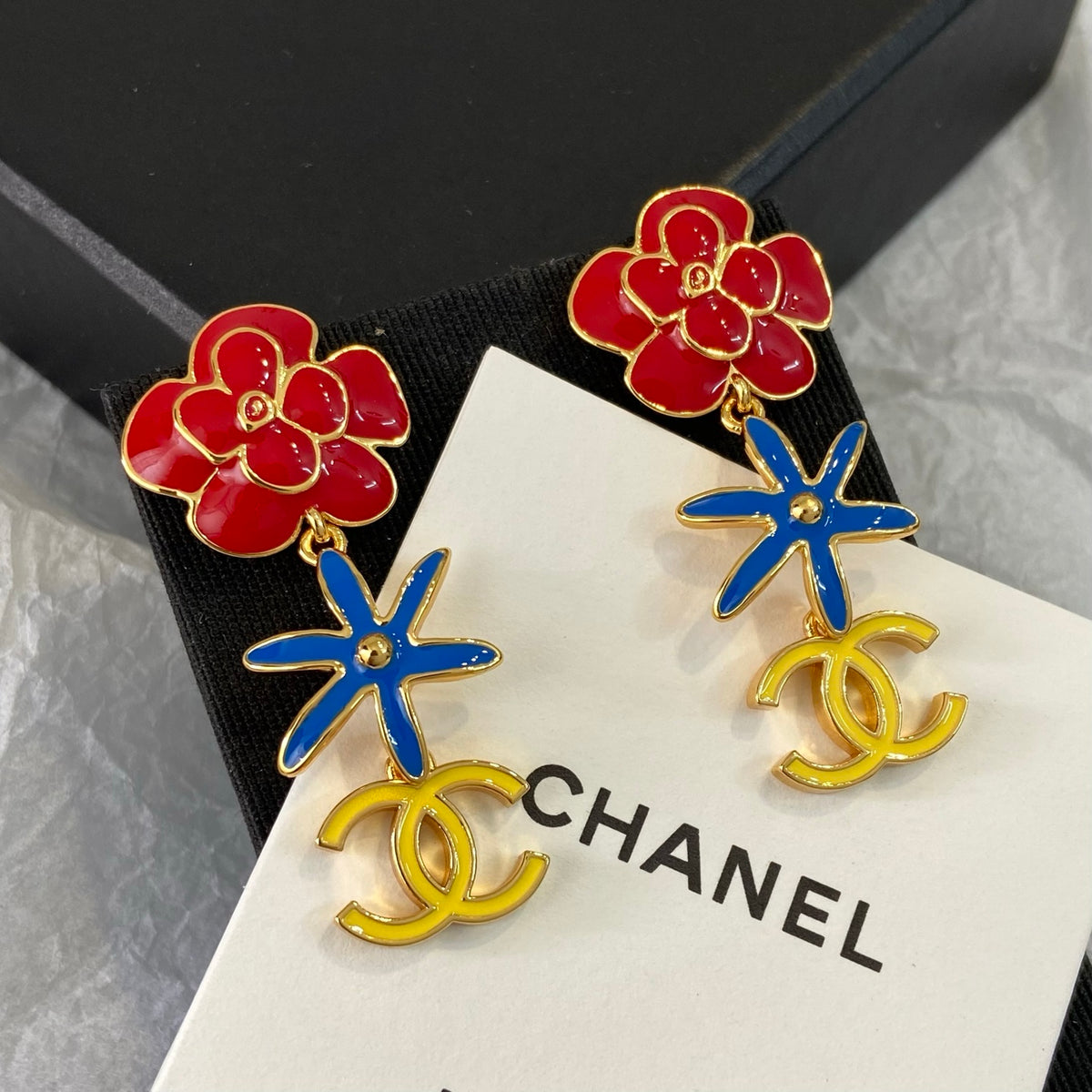 Camellia Tassel Earrings