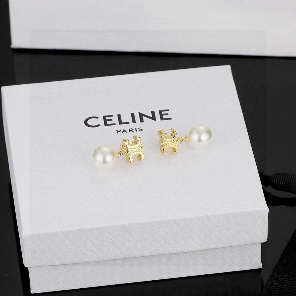 CELINE Pearl Earrings
