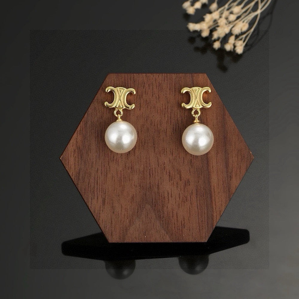 CELINE Pearl Earrings