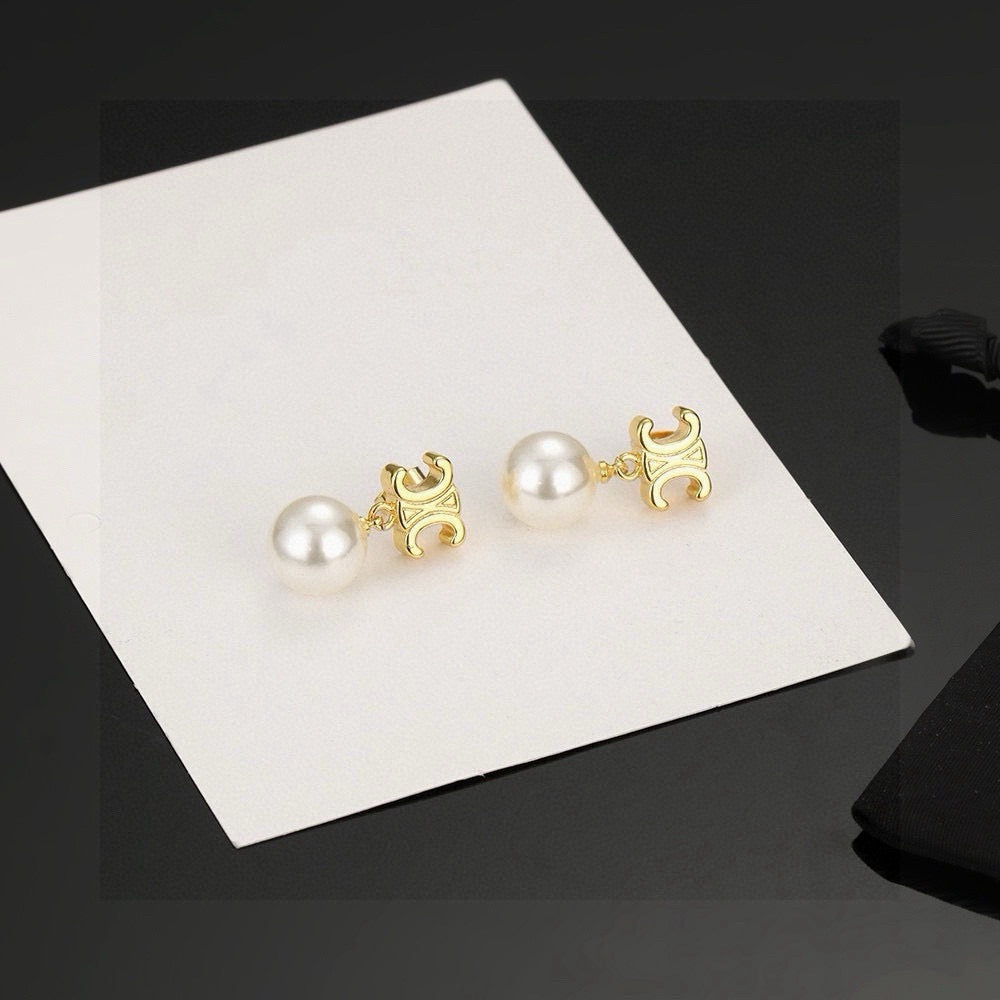 CELINE Pearl Earrings
