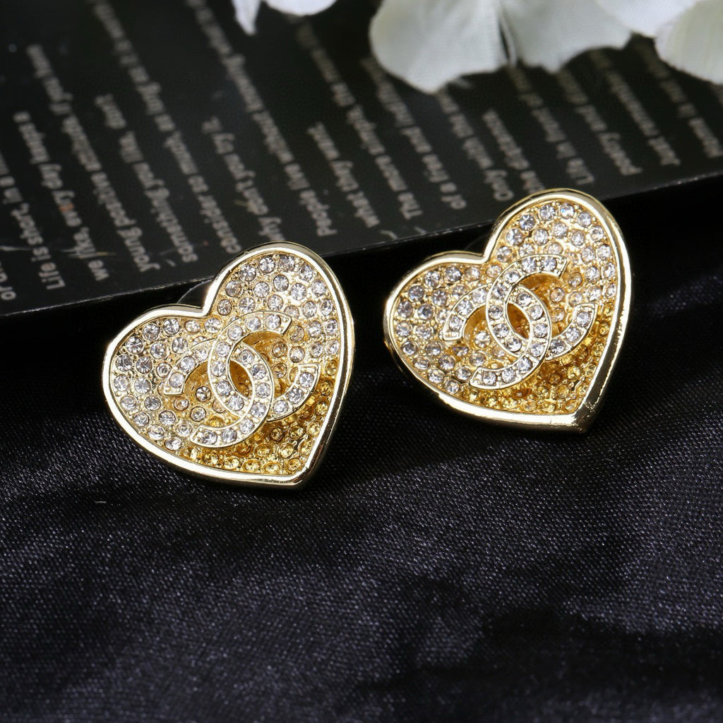 CHANEL P60 Crystal Double-C Earrings