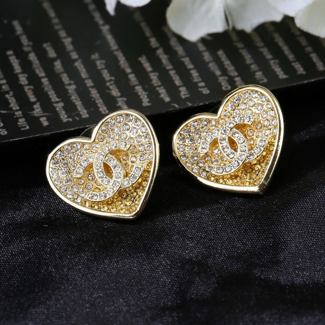 CHANEL P60 Crystal Double-C Earrings