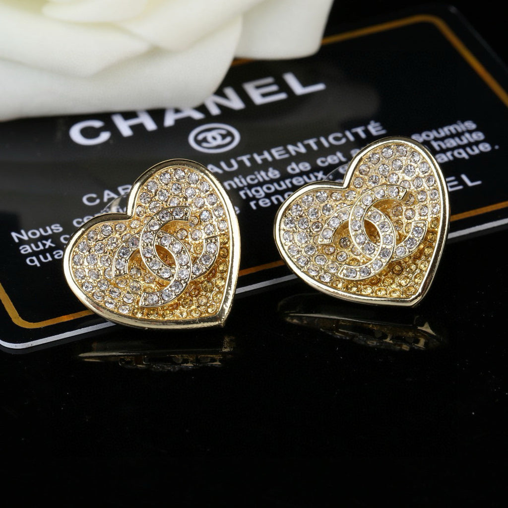 CHANEL P60 Crystal Double-C Earrings