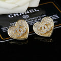 CHANEL P60 Crystal Double-C Earrings