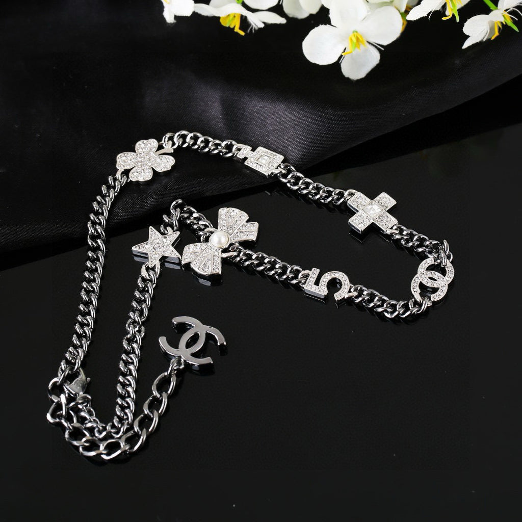 CHANEL P75 Double-C Bow Necklace