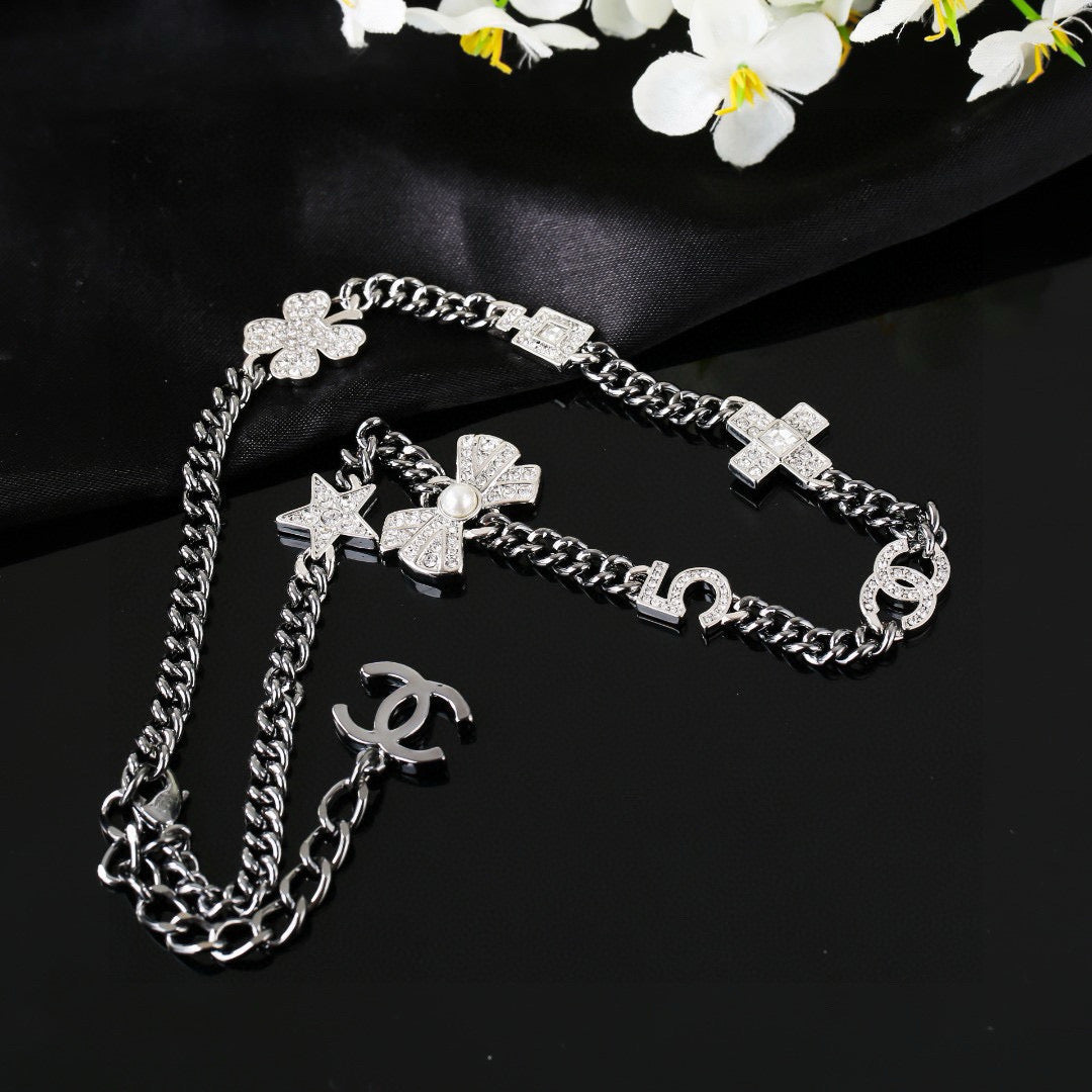 CHANEL P75 Double-C Bow Necklace