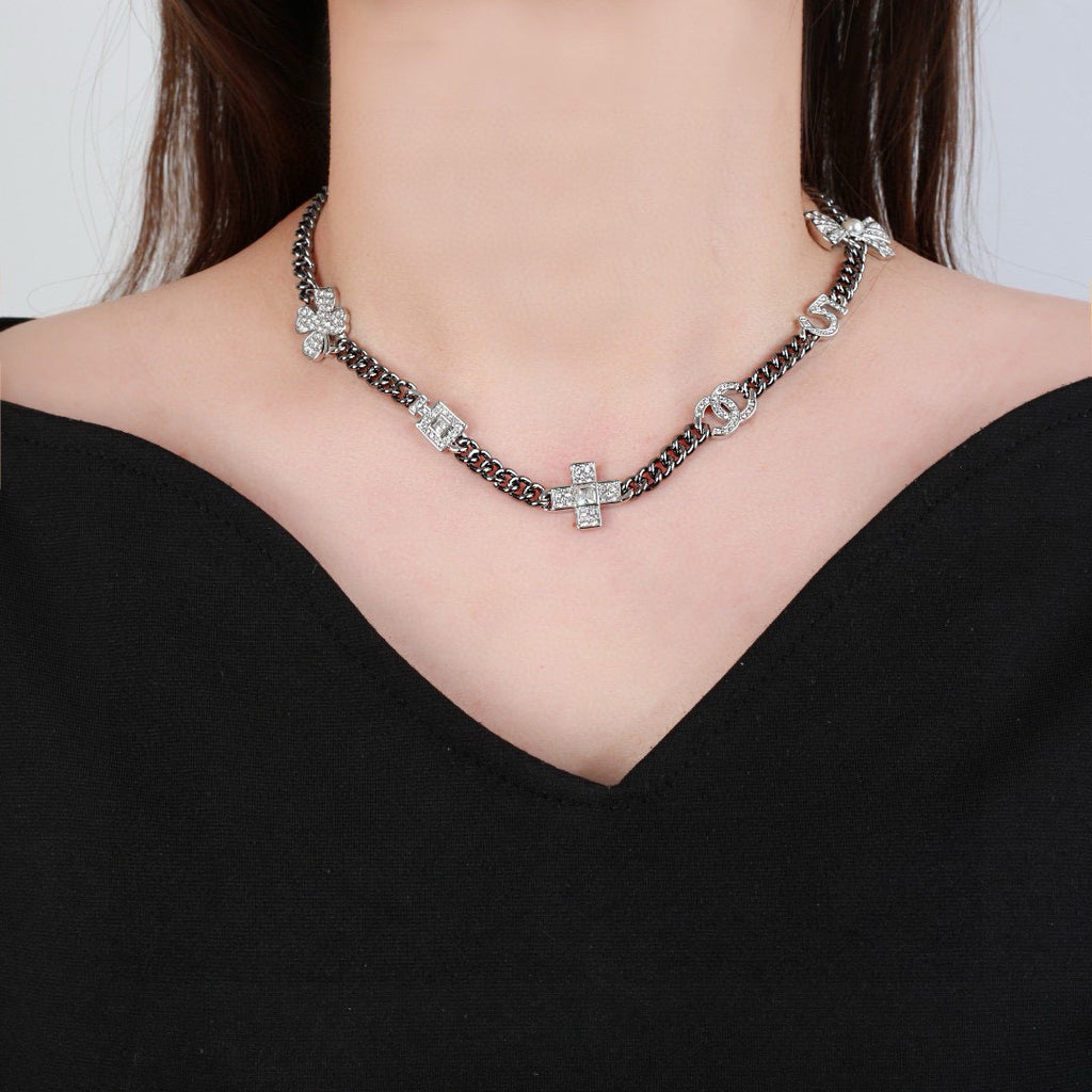 CHANEL P75 Double-C Bow Necklace