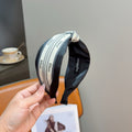 DIOR Letter Logo Silk Wide Headband