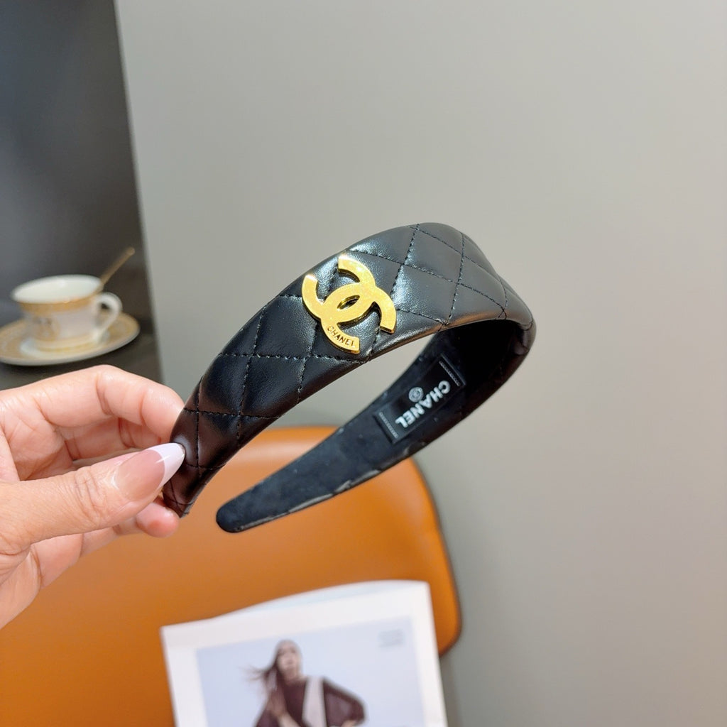 CHANEL Letter Logo Vintage Headband