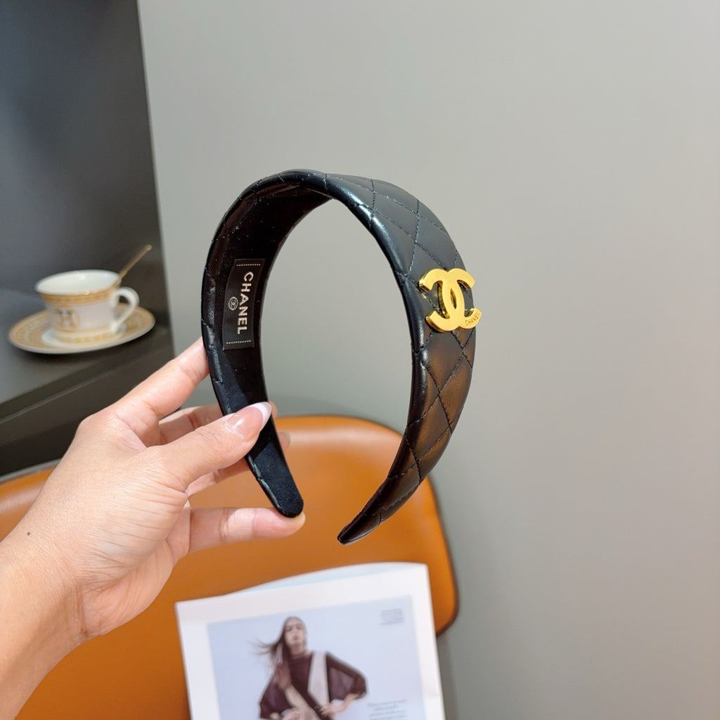 CHANEL Letter Logo Vintage Headband