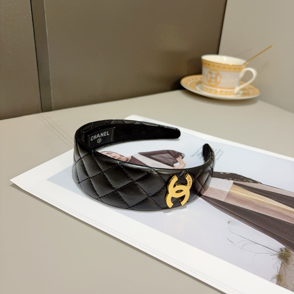 CHANEL Letter Logo Vintage Headband