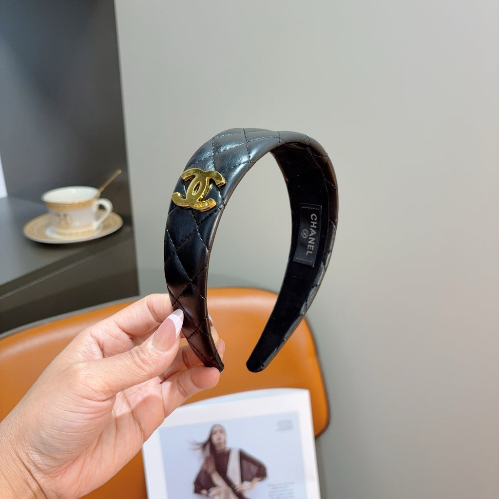 CHANEL Letter Logo Vintage Headband